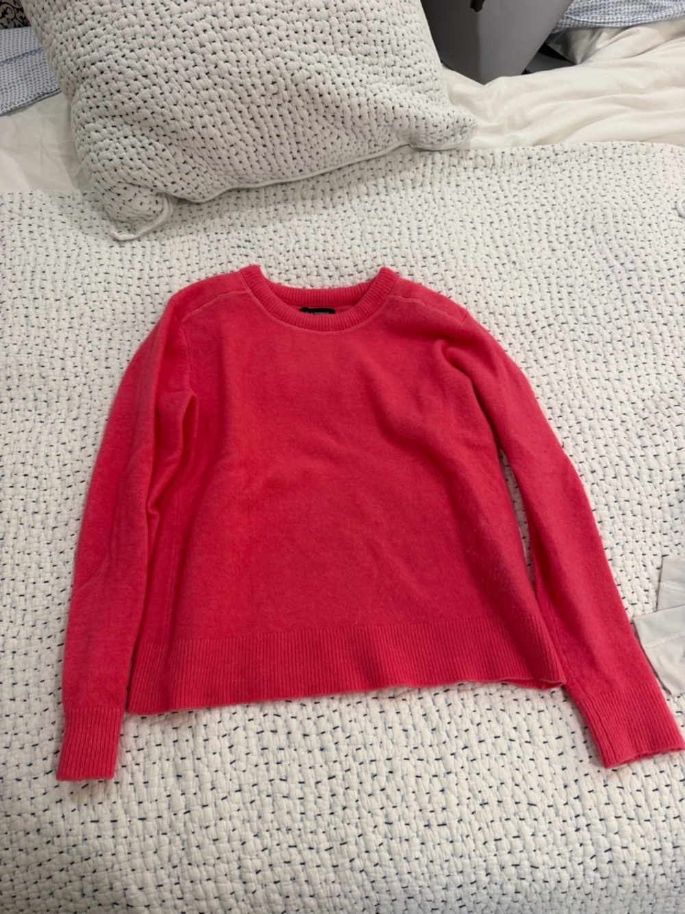 Club Monaco Hot Pink Crew Neck Sweater